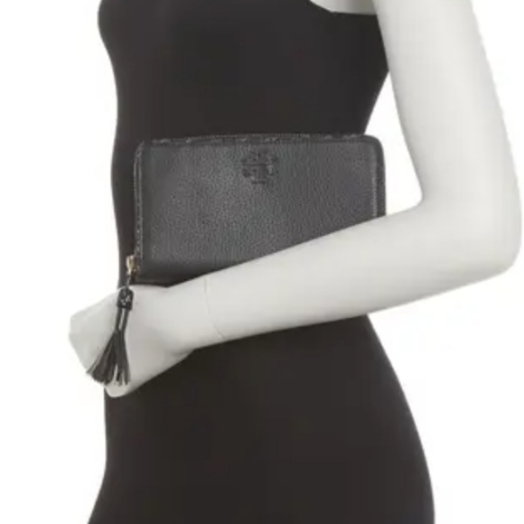 ⚠️LAST 1⚠️ Tory Burch Taylor Zip LG Wallet Black - Picture 9 of 10